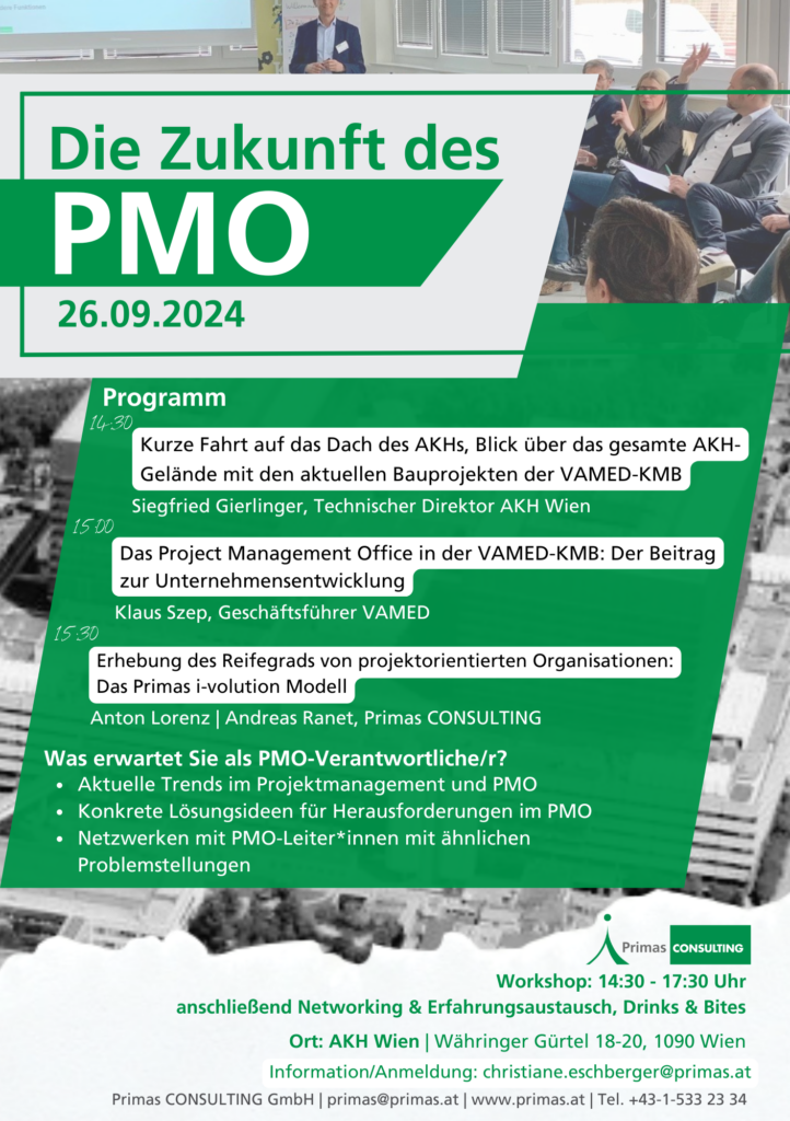 Einladung Primas PMO-Workshop