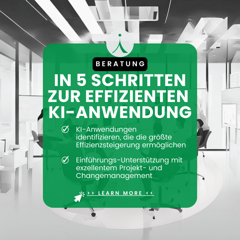 Beratung: In 5 Schritten zur effizienten KI-Anwendung